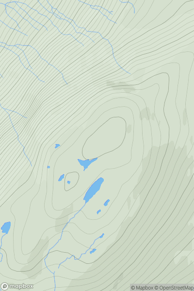 Thumbnail image for Carn Mor [Kyle of Lochalsh to Garve] showing contour plot for surrounding peak